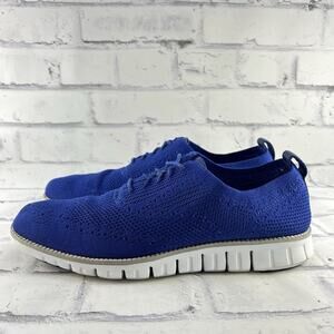 Cole Haan Zerogrand Stitchlite Men's 10 M Wingtip Oxford Marine Blue C25755